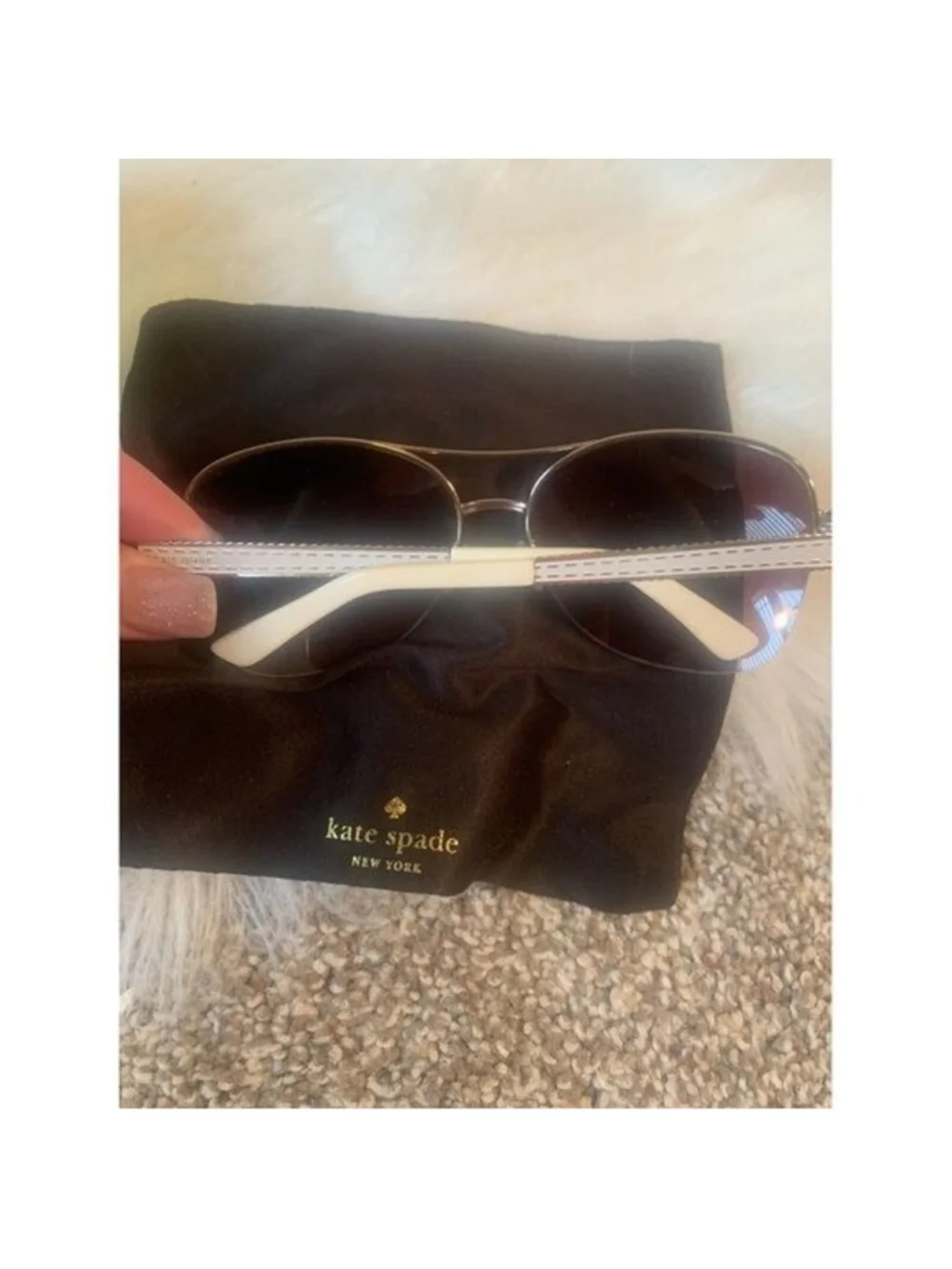 kate spade Sunglasses Cream Brown Gradient